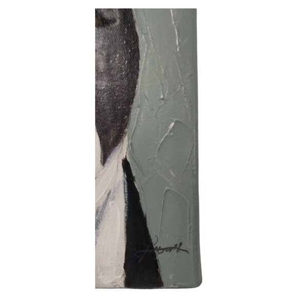 Pit Bull Terrier Dog Painting On Canvas Home Decor Animal Fun - Picture 7 of 7